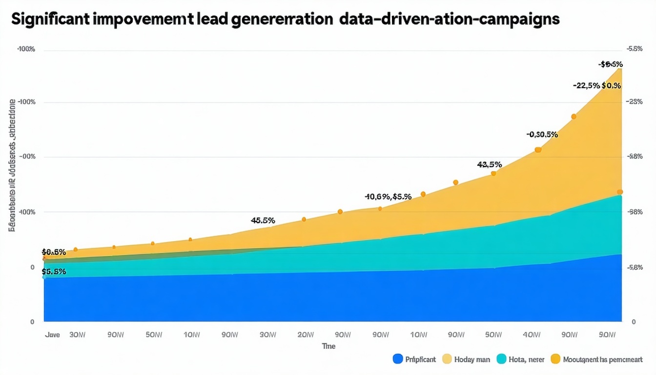 A graph showing significant improvement in lead ge